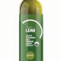 Light+Lean · Celery, Cucumber, Kale, Romaine, Lemon, Parsley. 40 cal