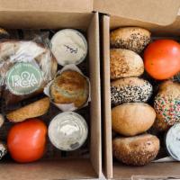 Lox Box #1 - Any Given Sunday · Package includes: half-dozen artisan bagels, 1/4 lb lox - choice of classic or pastrami. Two...