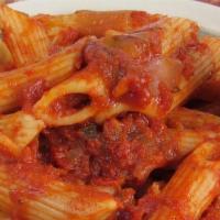 Side Of Mostaccioli · with marinara or meat sauce