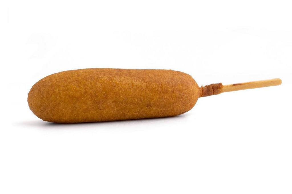 Corn Dog · Hot dog wrapped in a crunchy, honey batter