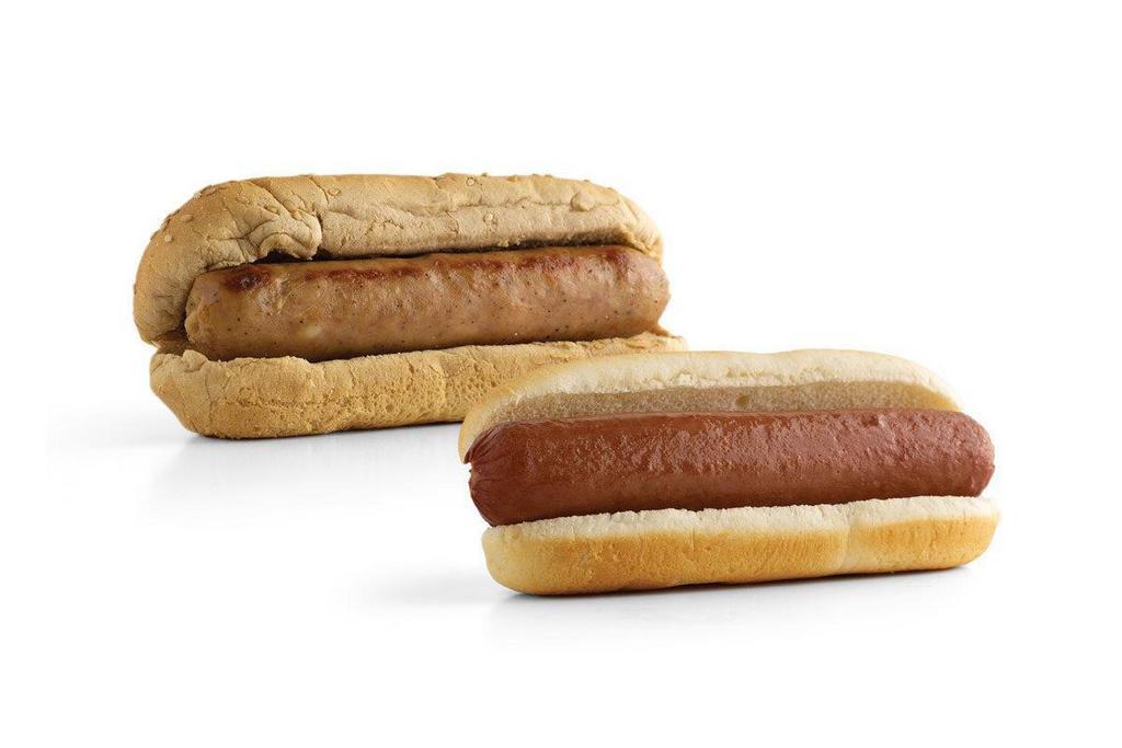 Hot Dogs & Brats · Choose from Large Hot Dog, Cheddarwurst and Brat