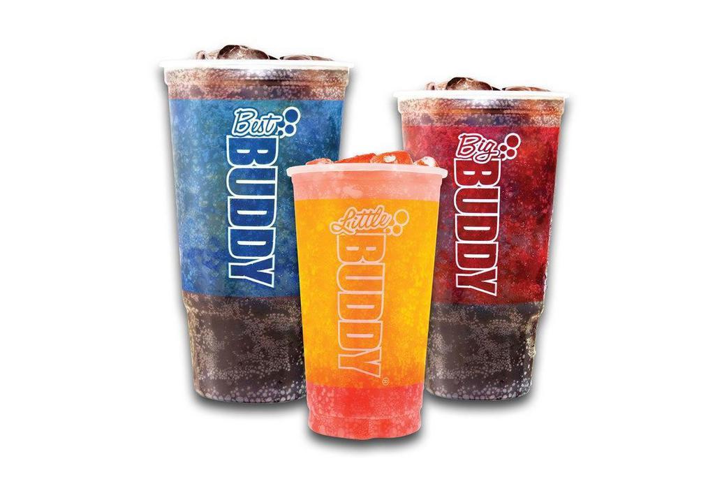 Fountain Drink Buddy · Choose between the Little Buddy, Big Buddy, Best Buddy and Mega Buddy fountain drinks