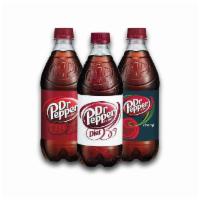 Pepper Bottled Products, 20Oz · Choose between Dr. Pepper, Diet Dr. Pepper, Dr. Pepper Zero, and Dr. Pepper Cherry