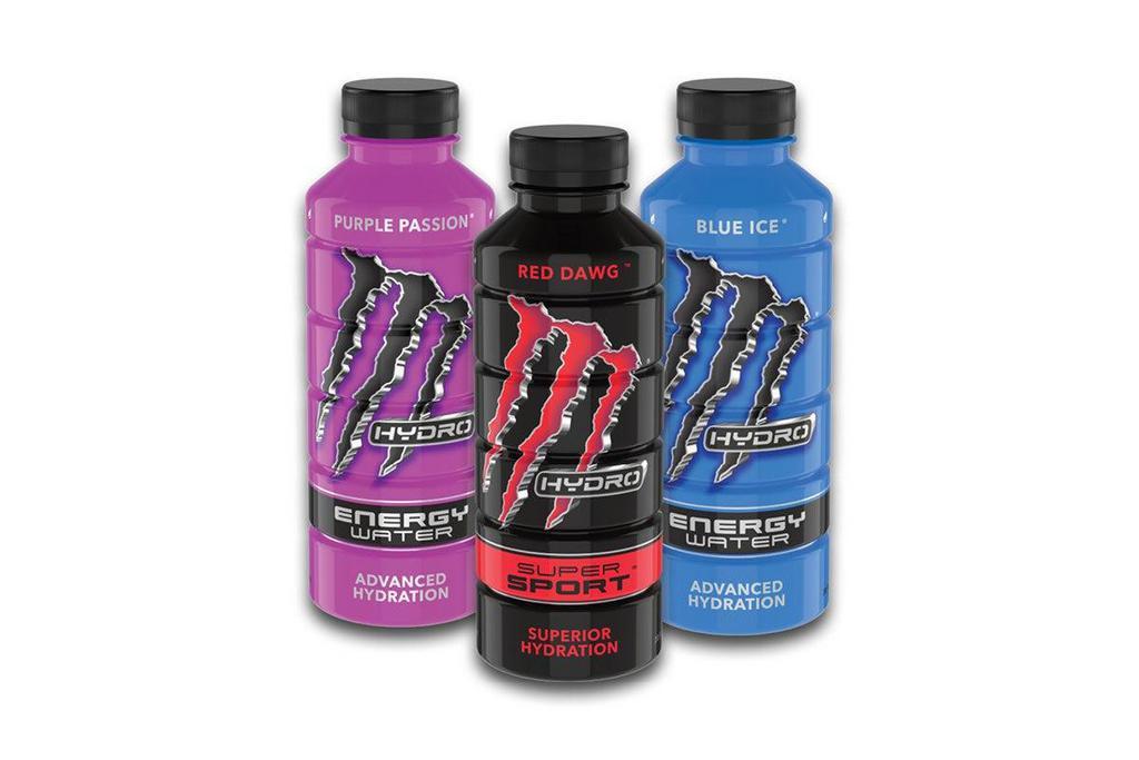Monster Hydro · Choose between a variety of Monster Hydro Energy Water