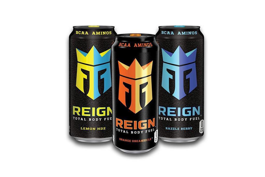 Reign · Choose between a variety of 16oz Reign Total Body Fuel flavors