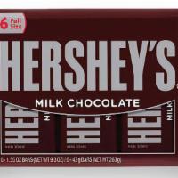 Hershey Bar (6 Pack) · Six Full Size Hershey's Milk Chocolate