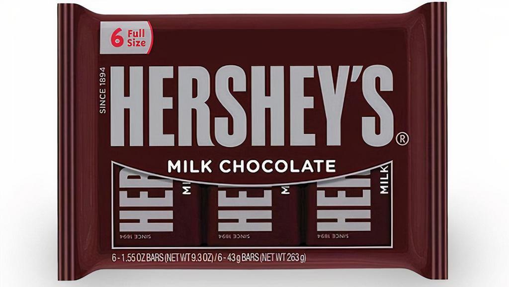 Hershey Bar (6 Pack) · Six Full Size Hershey's Milk Chocolate