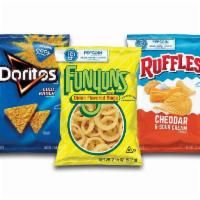 Frito Lay, Small Bag · Choose from a variety of Frito Lay brand chips