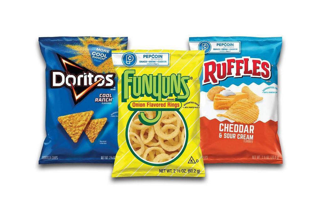 Frito Lay, Small Bag · Choose from a variety of Frito Lay brand chips