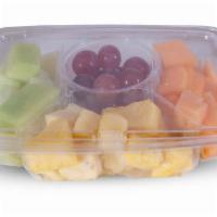 Fruit Tray · Fruit Tray with grapes, cantaloupe, honeydew and pineapple
