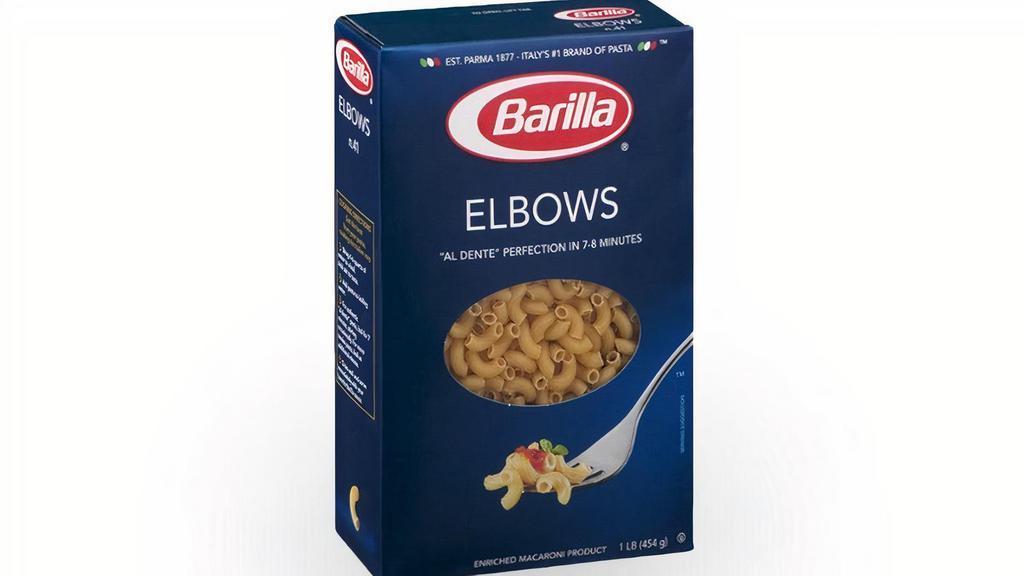 Barilla Elbow Noodles 16Oz · 16 oz. (1 lb.) package of Barilla Elbow Noodles
