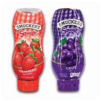 Smuckers Jelly · Choose between Strawberry and Grape