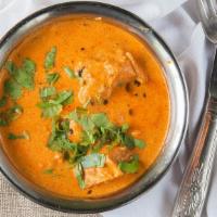 Chicken Tikka Masala · Boneless pieces of grilled chicken breast, cooked in creamy tomato sauce.