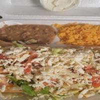 Jumbo Chimichanga Diner · comes with a flour tortilla, cheese and the choice of meat you want