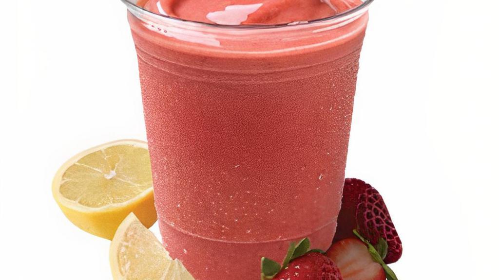 Strawberry Lemonade Smoothie Cal 370 · Made with real fruit and yogurt, this summertime favorite is back! Try our Strawberry Lemonade Smoothie to cool you down as summer heats up!