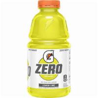 G Zero Liquid Sports Drink Plastic, Lemon Lime · 32 Oz