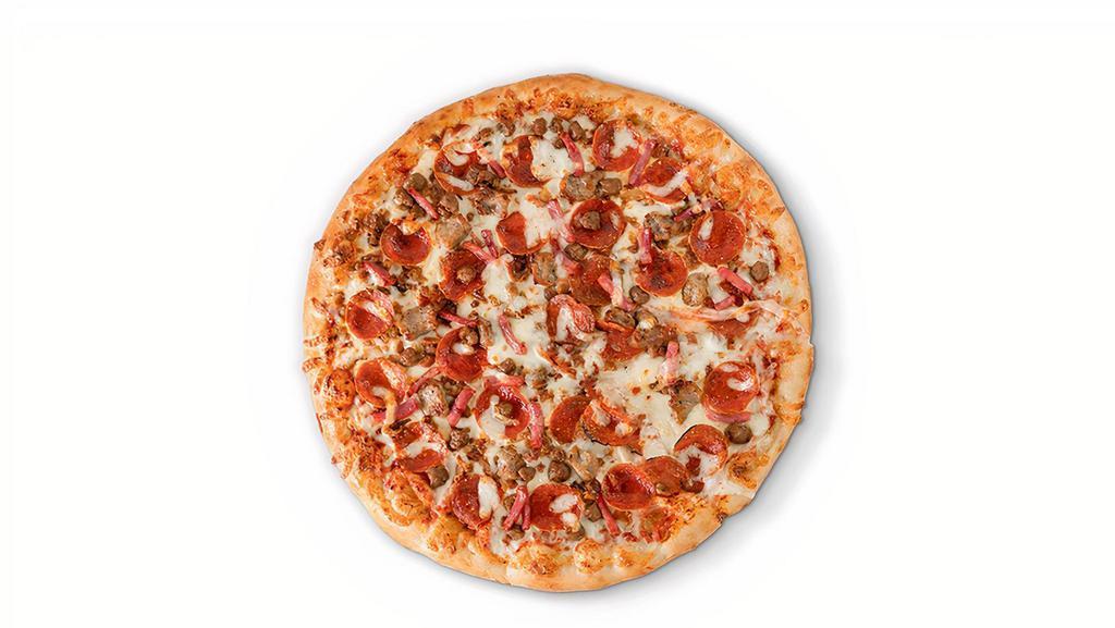 All Meat Specialty Pizza · Pepperoni, ham, Italian sausage, ground beef, and bacon.