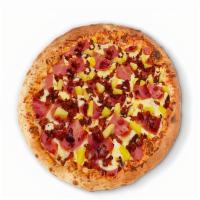 Hawaiian Specialty Pizza · Six slices. Ham, bacon, pineapple.