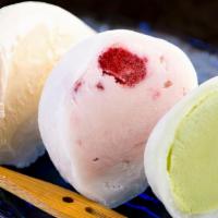 Mochi Ice Cream · Mochi ice cream is a small, round confection consisting of a soft, pounded sticky rice dumpl...