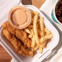 The Kids Combo · Two Chicken Fingers, Crinkle-Cut Fries, One Cane's Sauce, Kids Drink (12oz Fountain Drink, M...