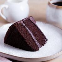 Double Chocolate Cake · Moist chocolate cake with chocolate frosting.