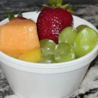 Breakfast Fruit Bowl · Breakfast/Brunch Fruit Bowl Ft.  Strawberries, grapes, cantaloupe, pineapples