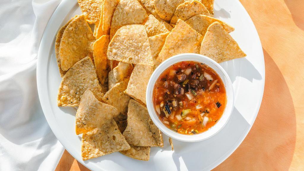 Chips With Salsa By Jaimito'S Burritos · By Jaimito's Burritos. Chips and Salsa. Vegan. We cannot make substitutions.