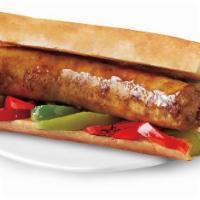 Italian Sausage · Italian Sausage on a French Roll.