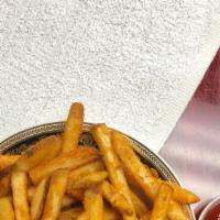 French Fries · Seasoned  straight cut fries.