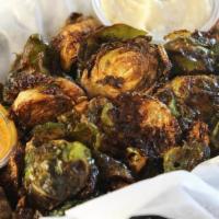 Fried Brussels Sprouts · Served with sriracha mayo and garlic mayo