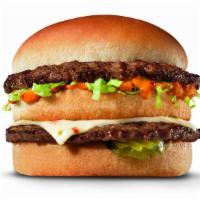 Bad Boy Combo · 1/4 lb. of beef patties* with lettuce, pickle, pepper jack cheese and Frisch's Spicy tartar ...
