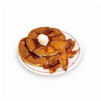2 Pancakes, 1 Egg & Meat Breakfast · Served with one egg* and bacon, sausage, ham or turkey sausage.