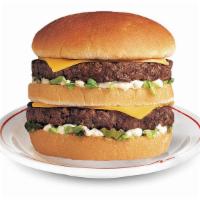 Super Bad Boy · 1/2 lb. of beef patties* with lettuce, pickle, pepper jack cheese and Frisch's Spicy tartar ...