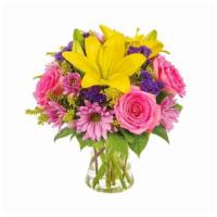 Spring Blossoms Bouquet · Thoughts of love blossom in beautiful bright colors, celebrating that very special mom in a ...
