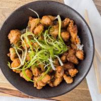 Karaagedon · Japanese fried chicken • steamed rice