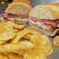 The Shamrock · Loaded With Corned Beef, Sauerkraut & Cheese!!