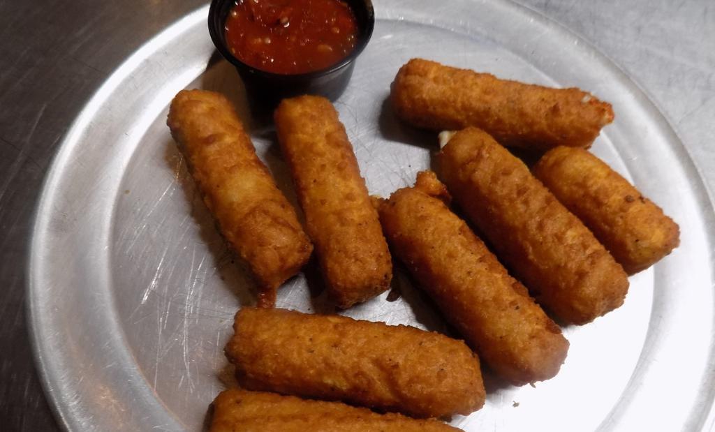 Mozzarella Sticks · 8 Fried Loaded With Mozzarella Cheese! Served with Marinara or Ranch!