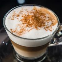 Cappuccino · Espresso mixed with frothy, steamed milk