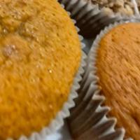 Pumpkin Muffin · Get your beta-carotene! Enjoy a moist pumpkin muffin with pumpkin spices.