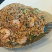 Shrimp Fried Rice · served with grilled chicken and a side house salad