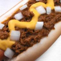 Classic Coney Dog · Our own special brand of natural casing hot dog grilled to perfection and topped with our wo...