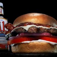 A1® Steak Sauce Burger · ½ pound burger, lettuce, tomato, A1® Steak Sauce on a brioche bun.