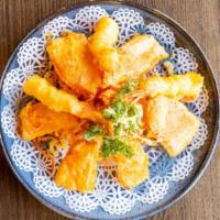 Shrimp Tempura Appetizer · Shrimp tempura served with tempura vegetables (3pc)