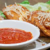 Fried Ravioli Meat · served with tomato sauce