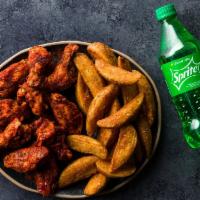Meal Deal 10 Ct Bone-In Wings With Tater Babies · Our amazing 10 piece bone-in wings, sauced the way you like and turned into a meal with a bu...