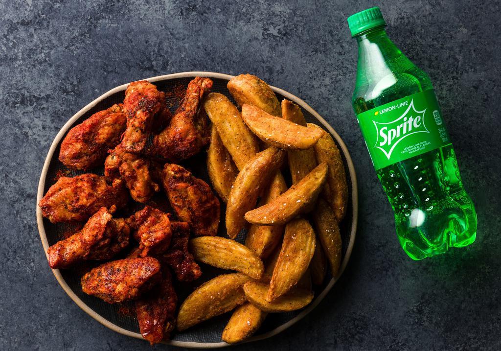 Meal Deal 10 Ct Bone-In Wings With Tater Babies · Our amazing 10 piece bone-in wings, sauced the way you like and turned into a meal with a bundled savings!