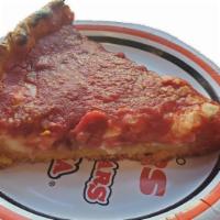 Deep Dish Cheese Pizza Slice · 