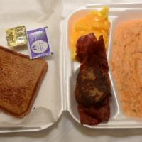 Grits Special · Grits, your choice of turkey sausage or turkey bacon, toast and jelly.