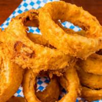 Bobert'S O-Rings · Slices of sweet onion - hand-breaded and deep-fried to a crisp golden brown.  Bobert's favor...