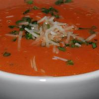 Tomato Basil Cup · Fresh made soup.